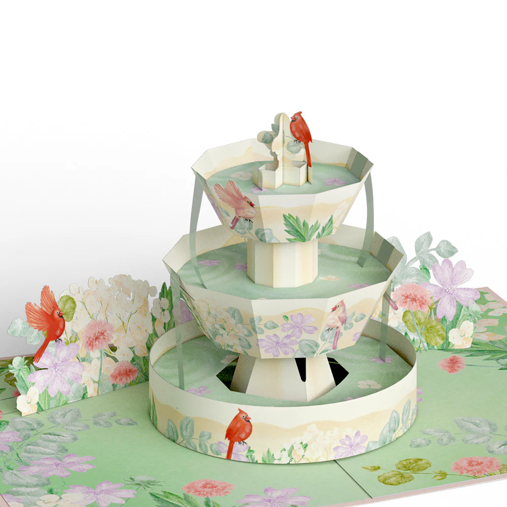 Cardinals in the Garden Mother’s Day Pop-Up Card and Sentiment Set - Image 3