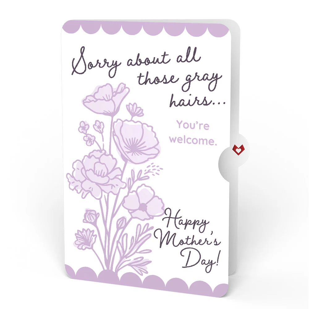 Cardinals in the Garden Mother’s Day Pop-Up Card and Vintage Lavender Floral Sentiment Set for Mom - Image 4