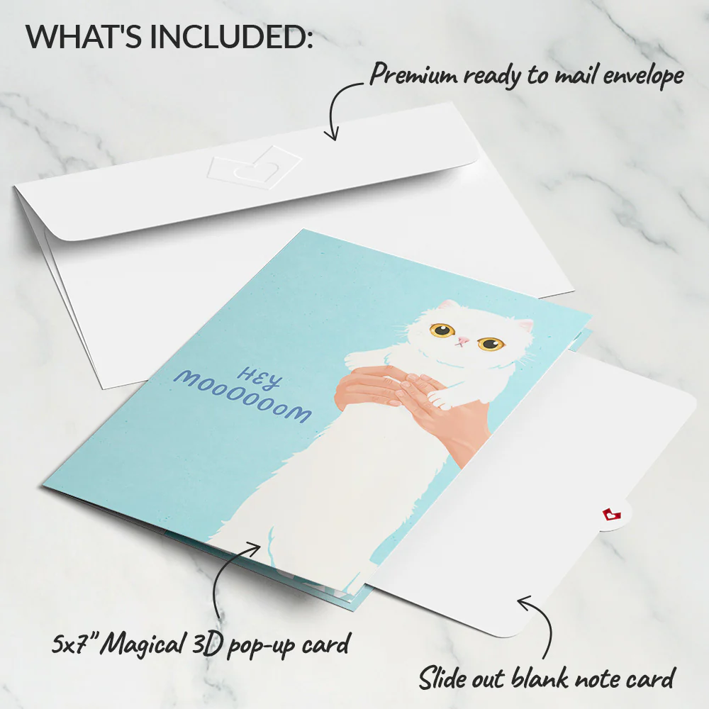 Cat Mom Pop-Up Card - Image 5