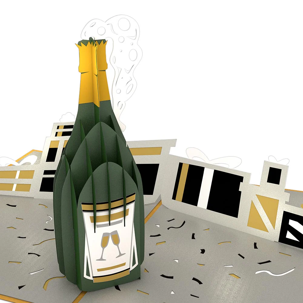 Champagne Celebration Birthday Pop-Up Card and Dancing Through Life Sentiment Set - Image 3