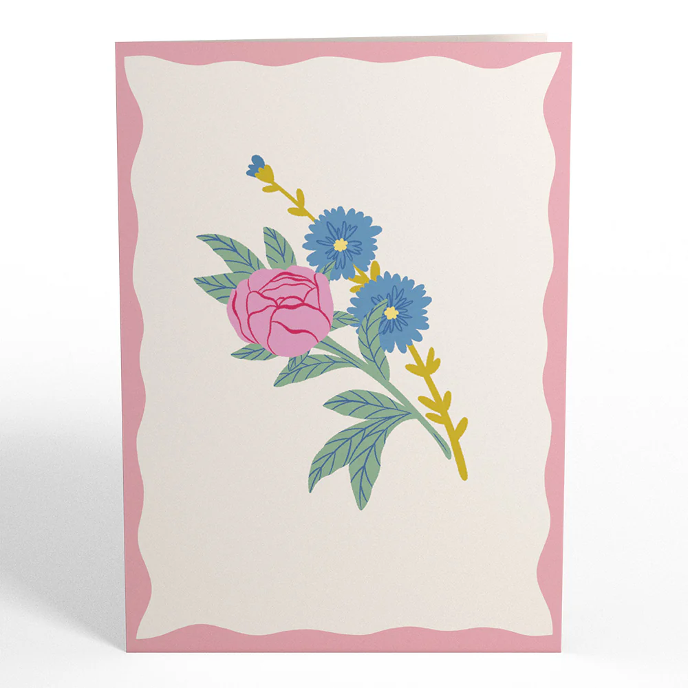 Charming Flower Bunch Pop-Up Card - Image 4