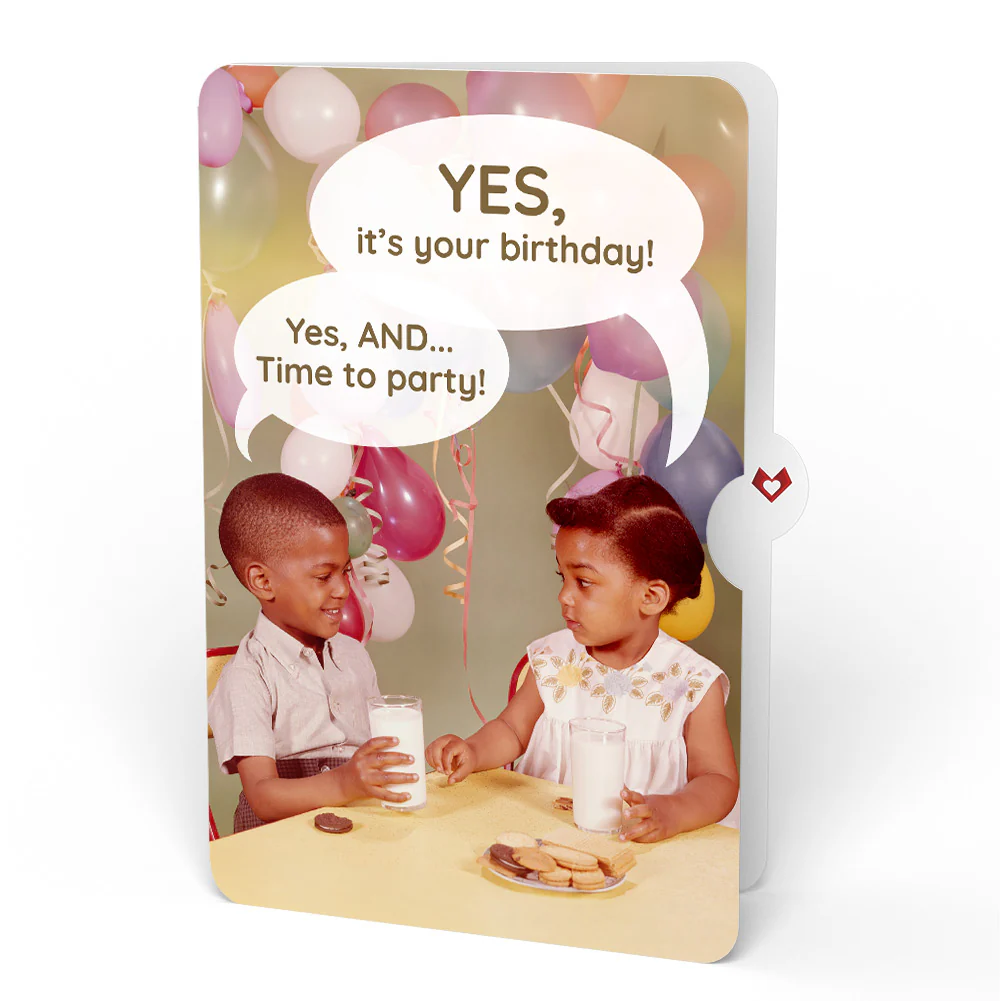 Cheerful Tulips Birthday Pop-Up Card and Time to Party Sentiment Set - Image 4