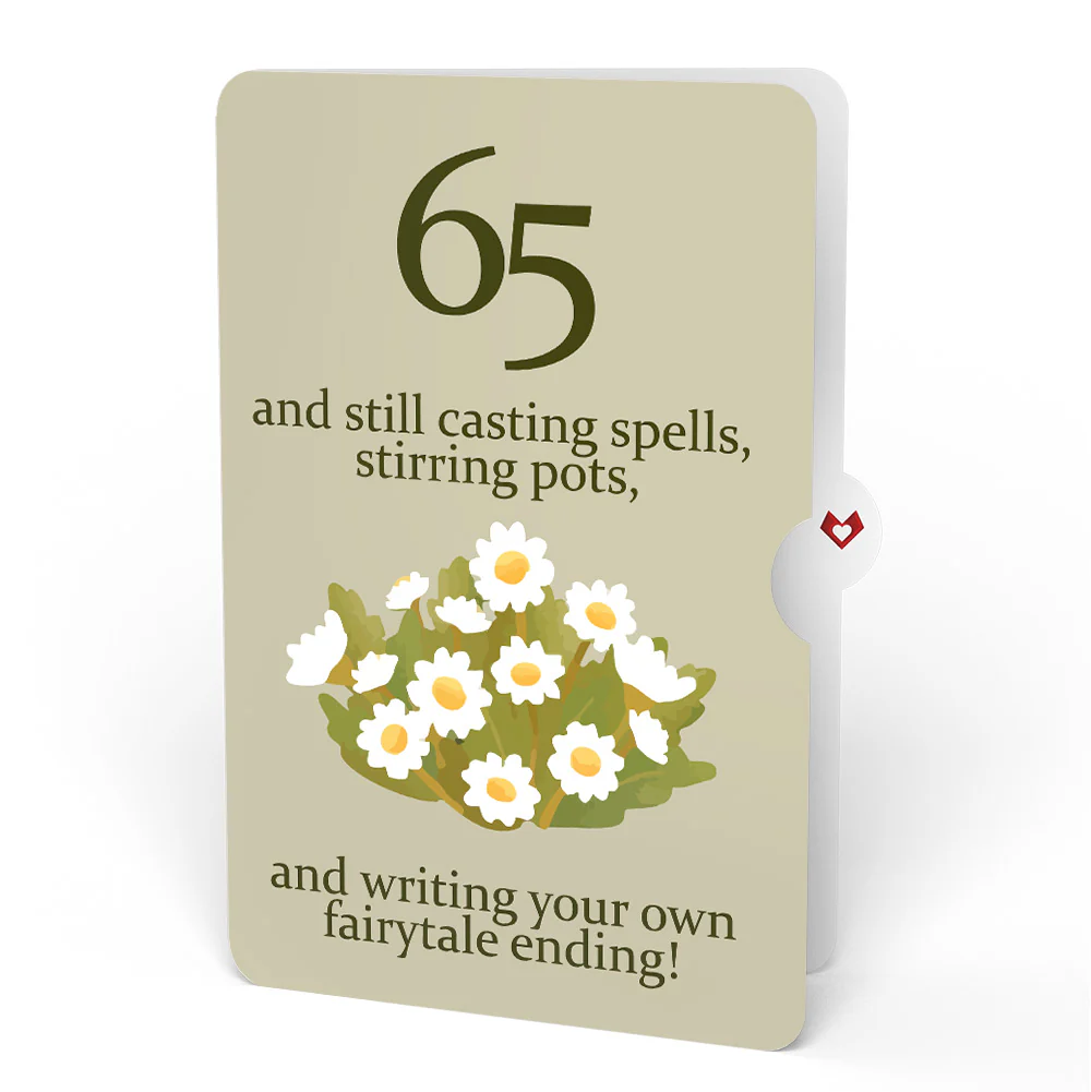 Cheers to a New Chapter 65th Birthday Pop-Up Card and Sentiment Set - Image 4