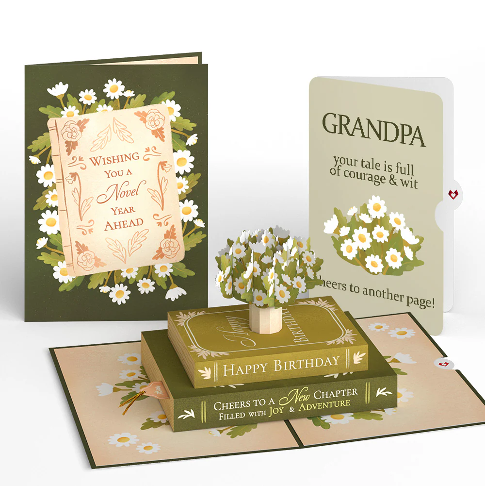 Cheers to a New Chapter Birthday Pop-Up Card and Sentiment Set for Grandpa