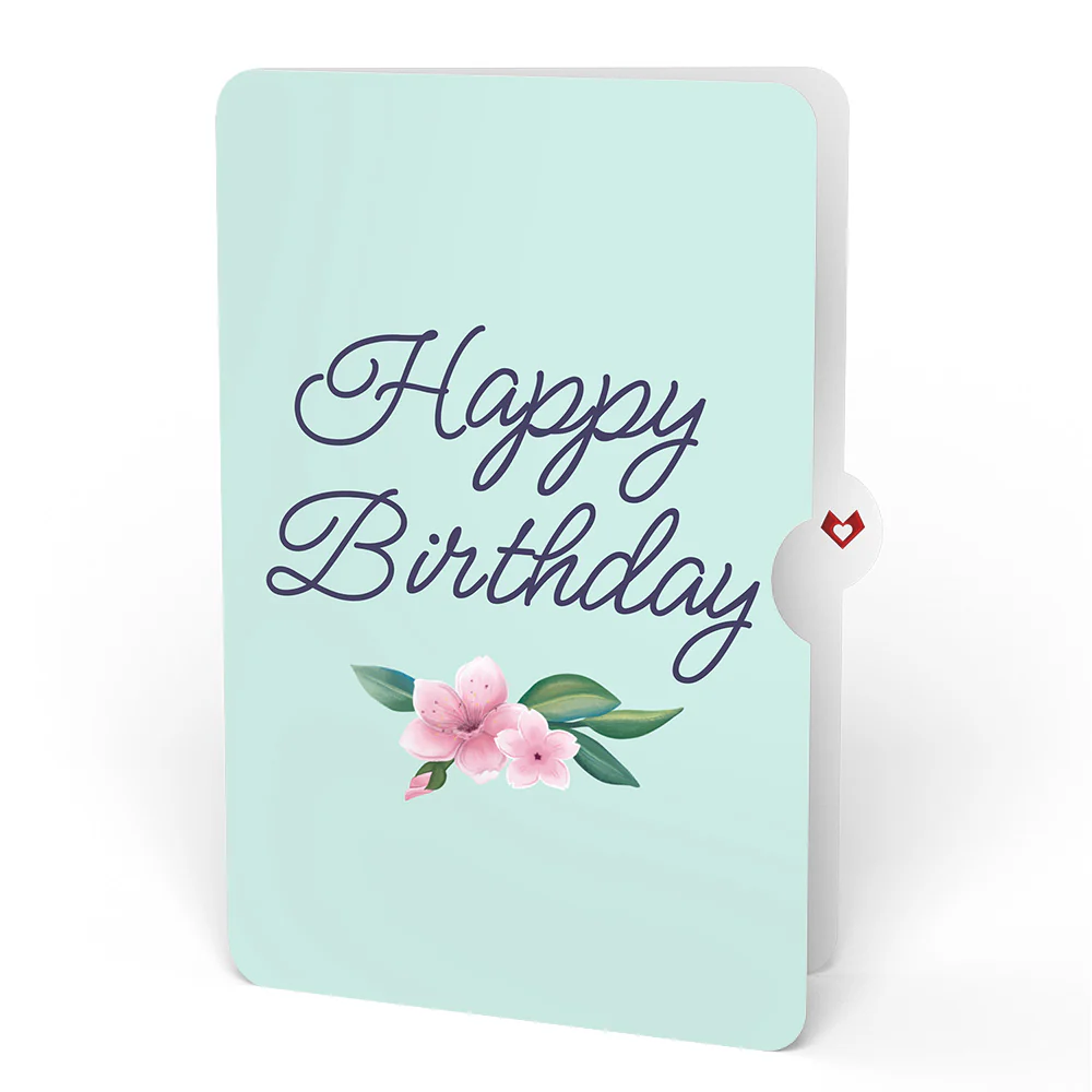 Cherry Blossom Basket with Cardinals Birthday Pop-Up Card and Sentiment Set - Image 4
