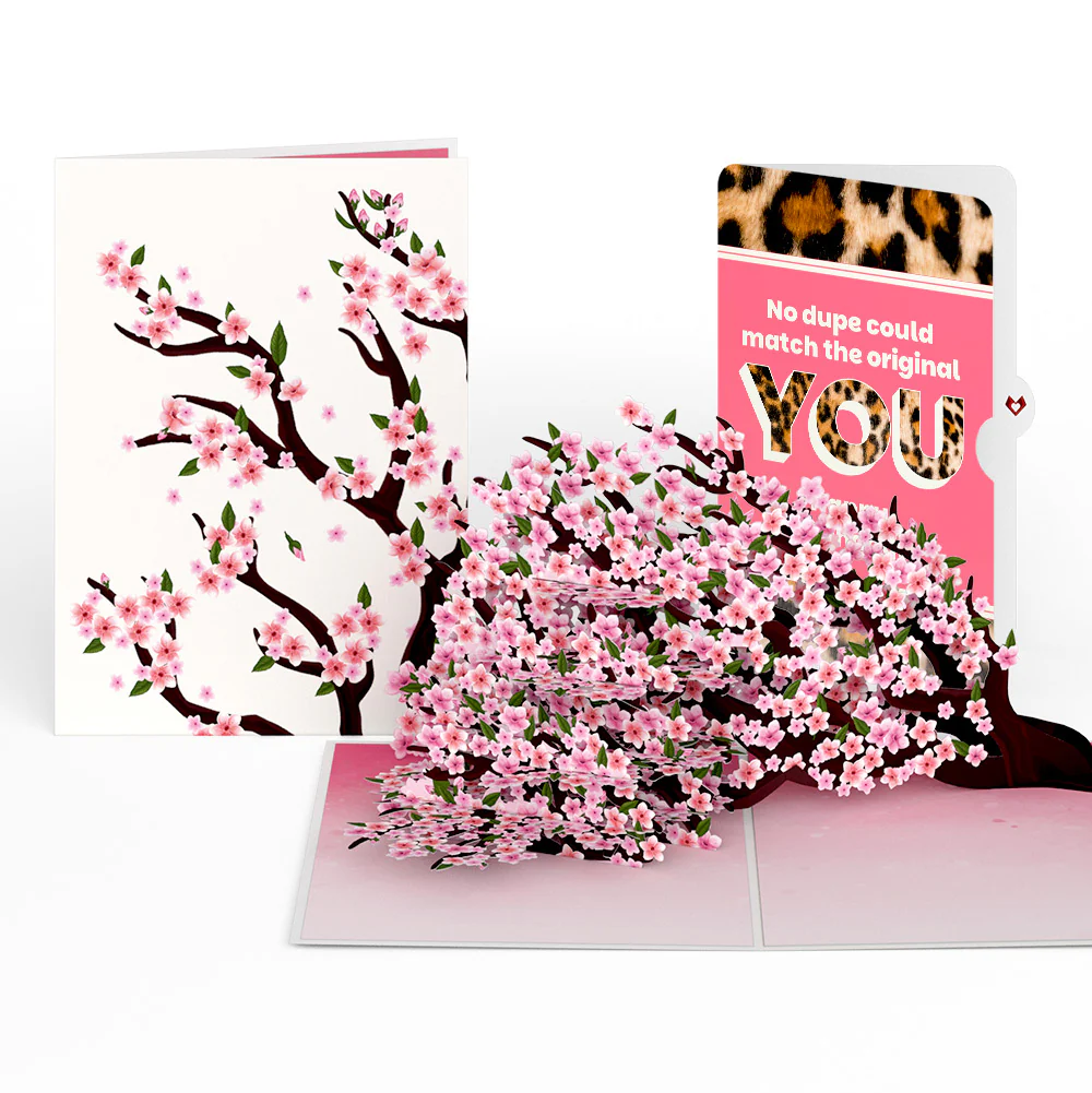 Cherry Blossom Branches in Bloom Birthday Pop-Up Card and The original YOU Sentiment Set