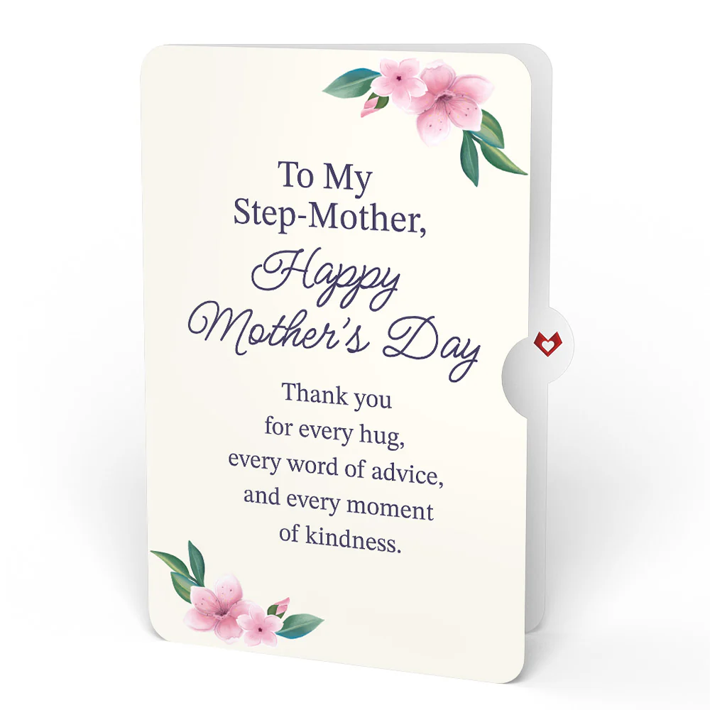 Cherry Blossom Mother's Day Bouquet and Sentiment Set for Step-Mother - Image 4