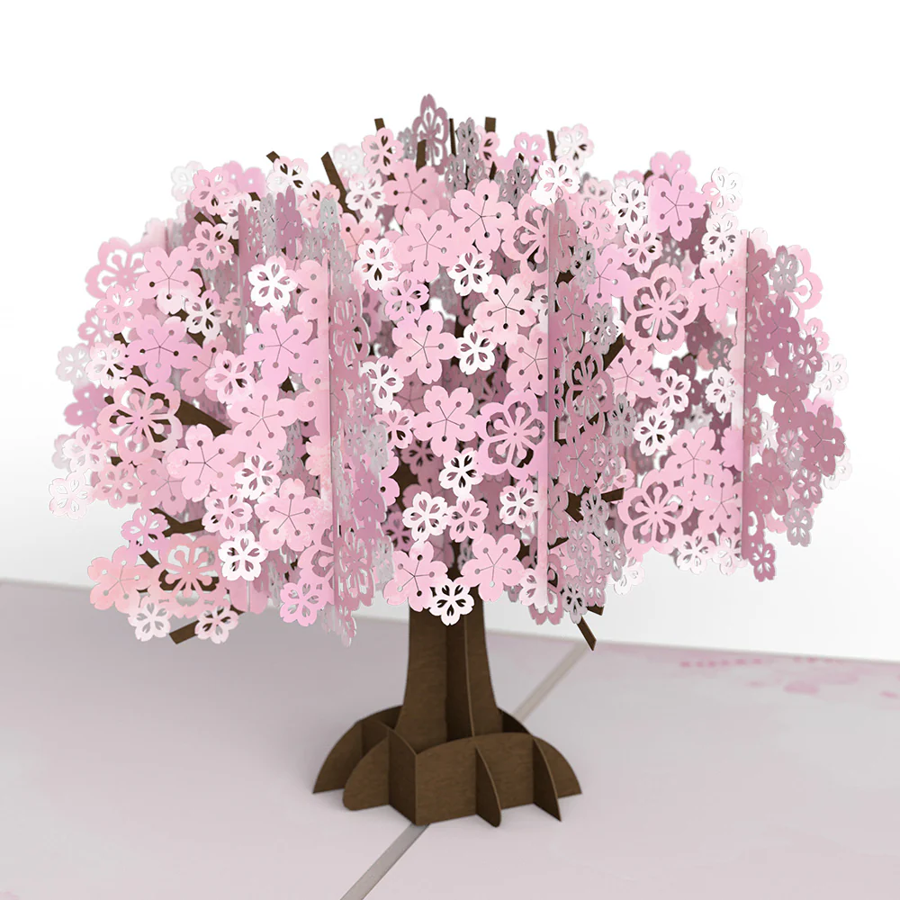 Cherry Blossom Mother's Day Pop-Up Card and Sentiment Set for Spanish Mom - Image 3