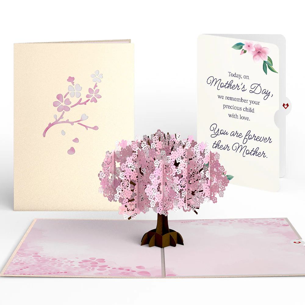 Cherry Blossom Mother's Day Pop-Up Card and You Are Forever Their Mom Sentiment Set