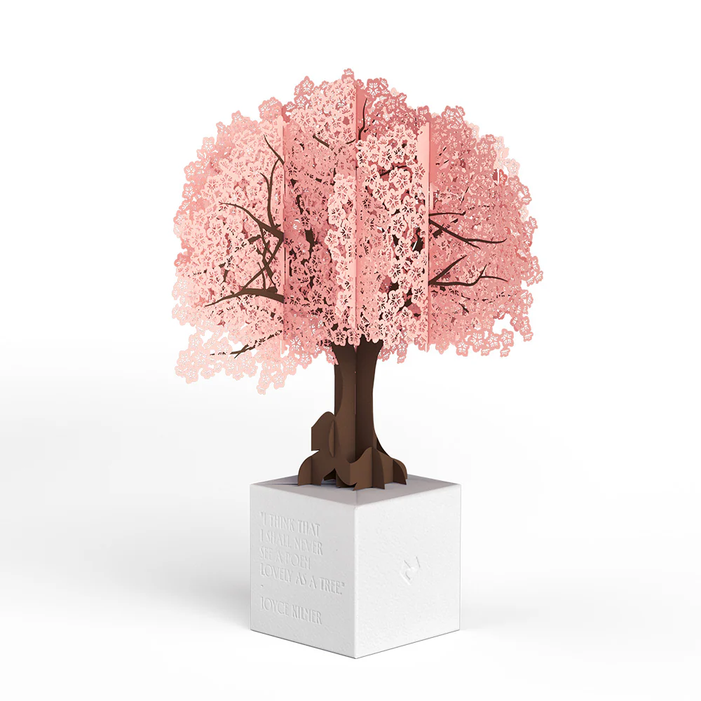 Cherry Blossom Poet Tree Pop-Up Paper Sculpture - Image 4