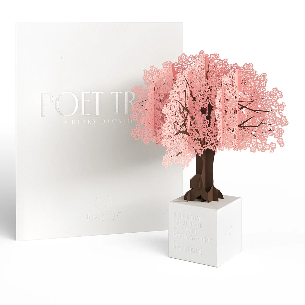 Cherry Blossom Poet Tree Pop-Up Paper Sculpture - Image 7