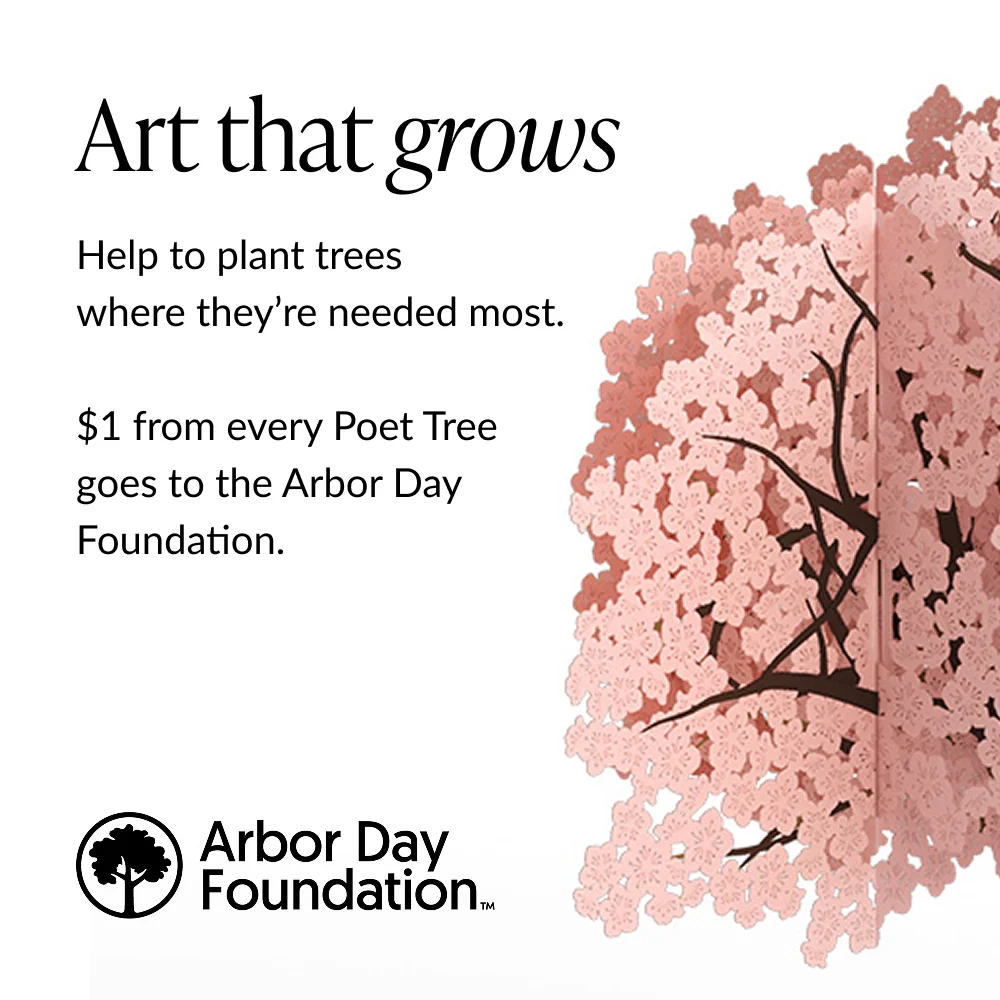 Cherry Blossom Poet Tree Pop-Up Paper Sculpture - Image 9