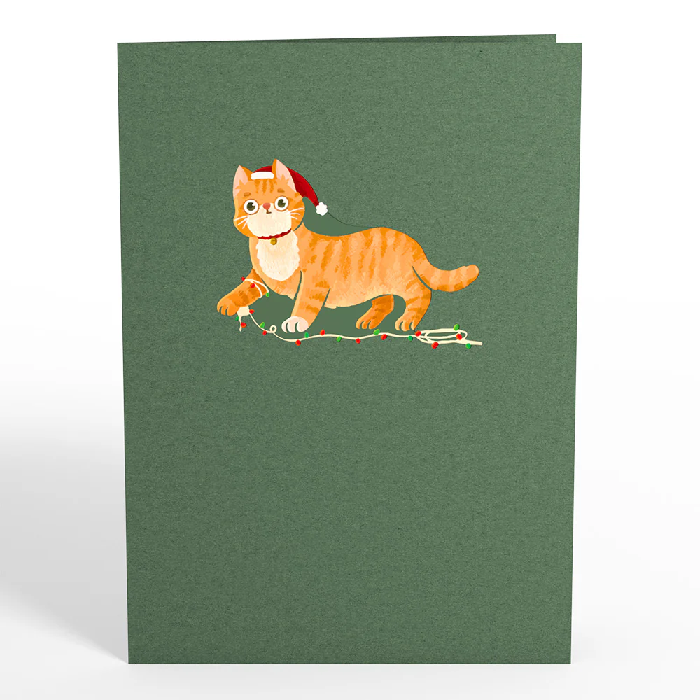 Christmas Cats Pop-Up Card - Image 4