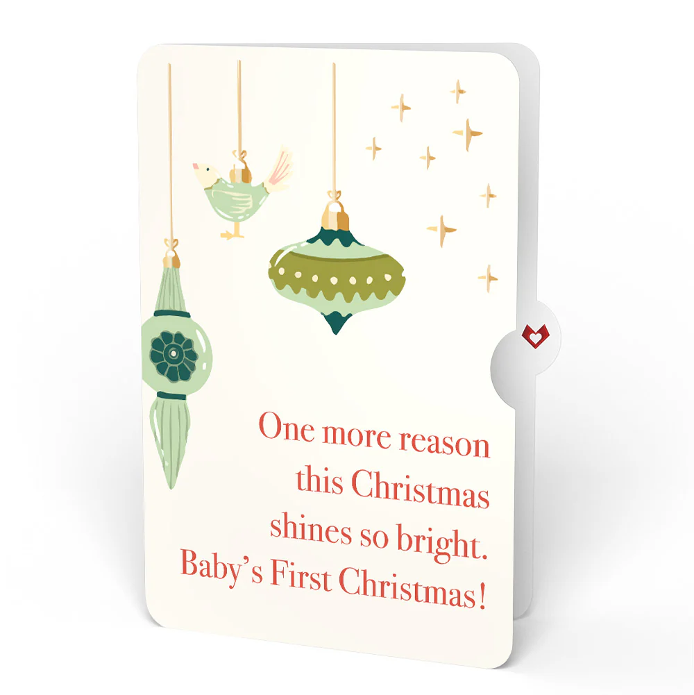 Christmas Eve Sleigh Ride Music and Lights Pop-Up Card and Sentiment Set for Baby - Image 4