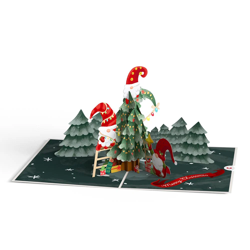 Christmas Gnomes Pop-Up Card - Image 3