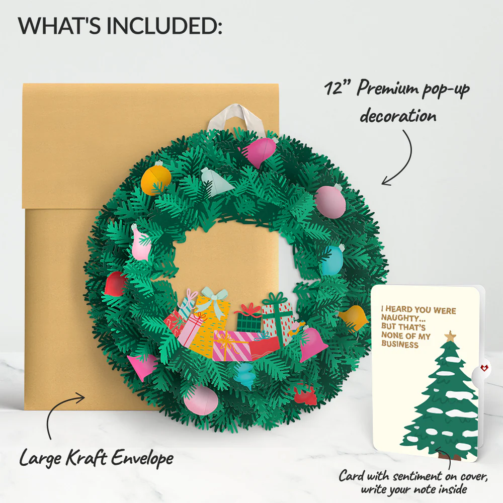 Christmas Joy Wreath and Funny Tree Sentiment Set - Image 2