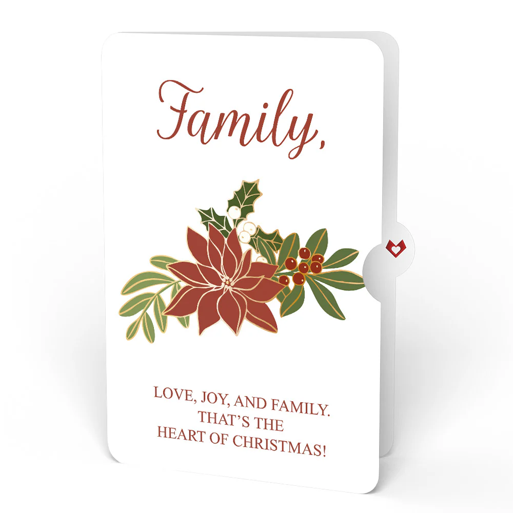 Christmas Joy Wreath and Poinsettia Sentiment Set for Family - Image 4