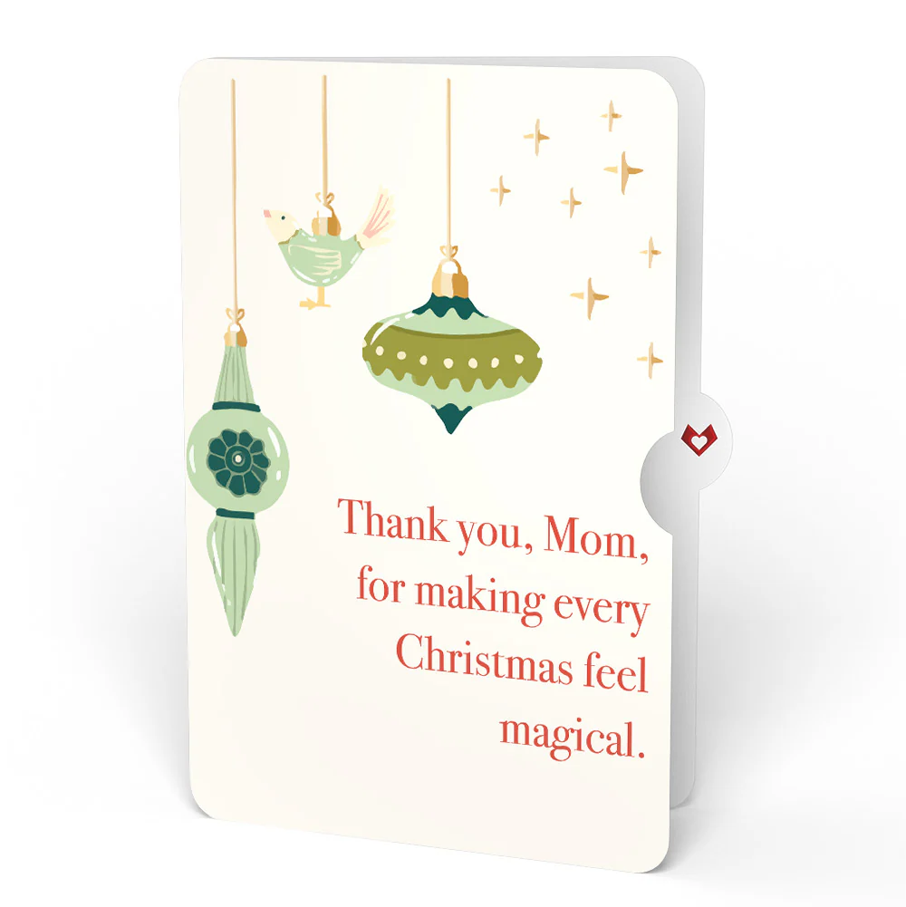 Christmas Sleigh Ride Loooooong Card™ (Expands to 2 feet) and Sentiment Set for Mom - Image 4