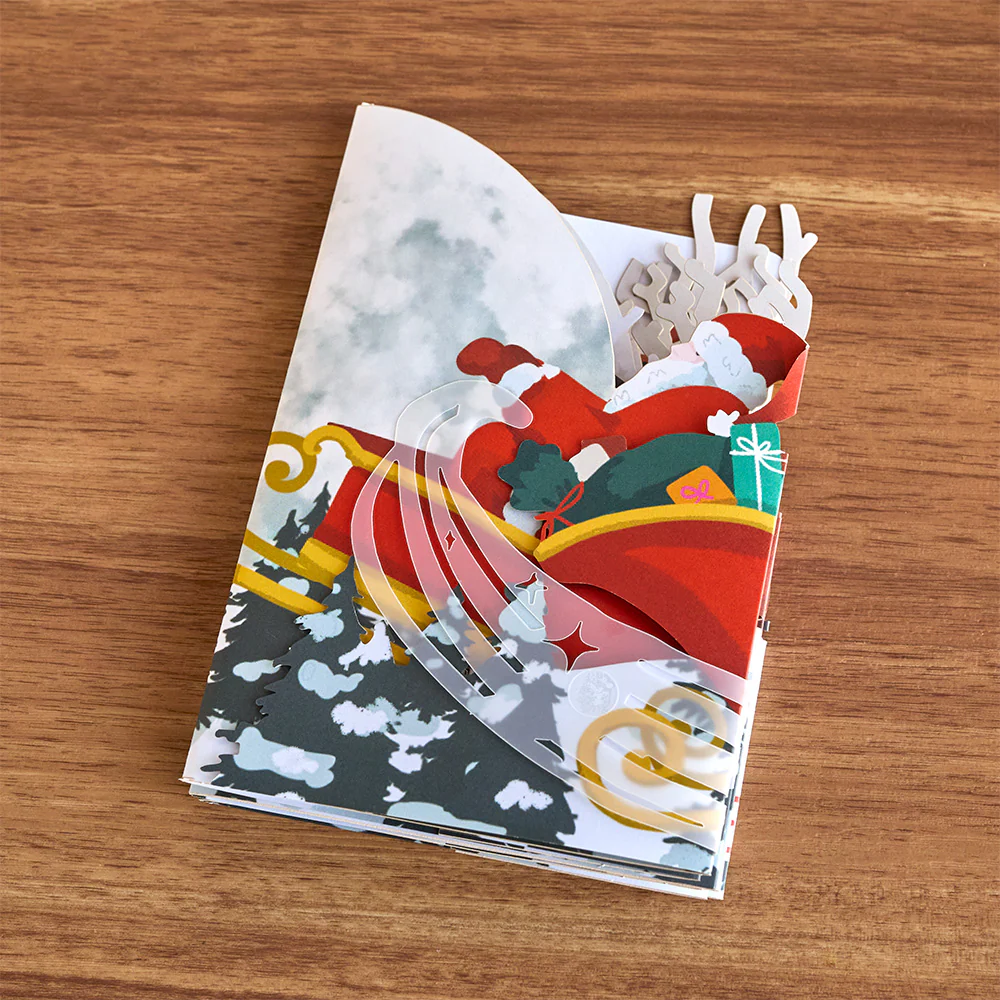 Christmas Sleigh Ride Loooooong Card™ (Expands to 2 feet) - Image 2