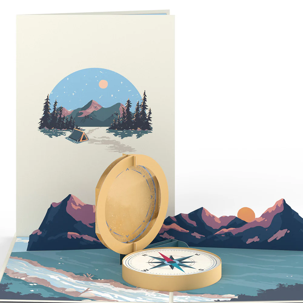 Classic Compass Pop-Up Card