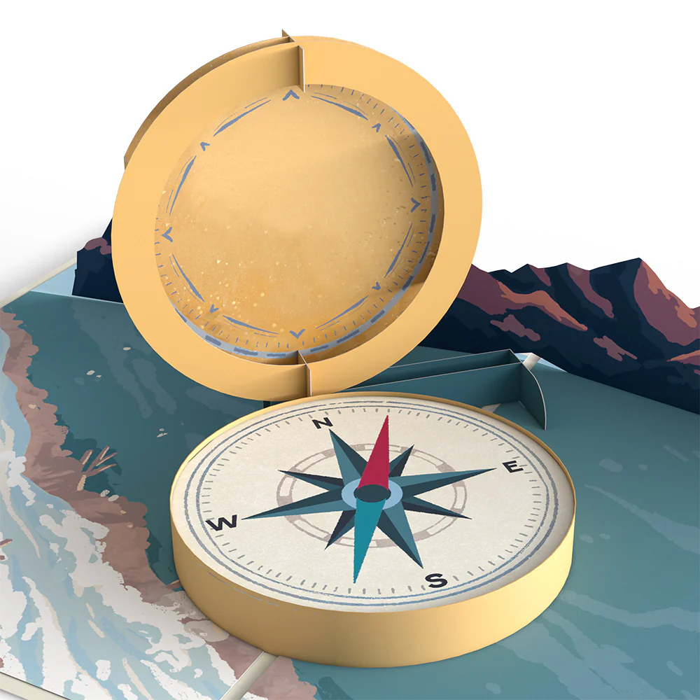 Classic Compass Pop-Up Card - Image 2
