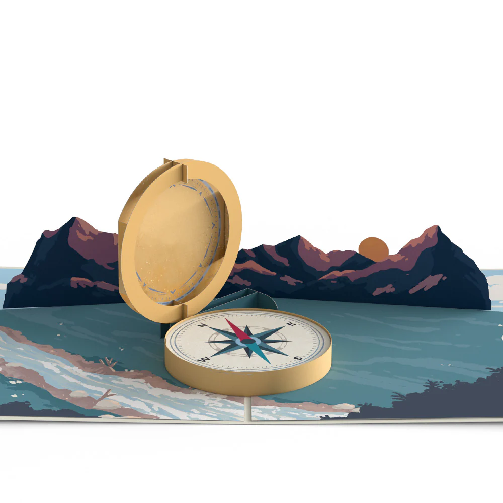 Classic Compass Pop-Up Card - Image 3