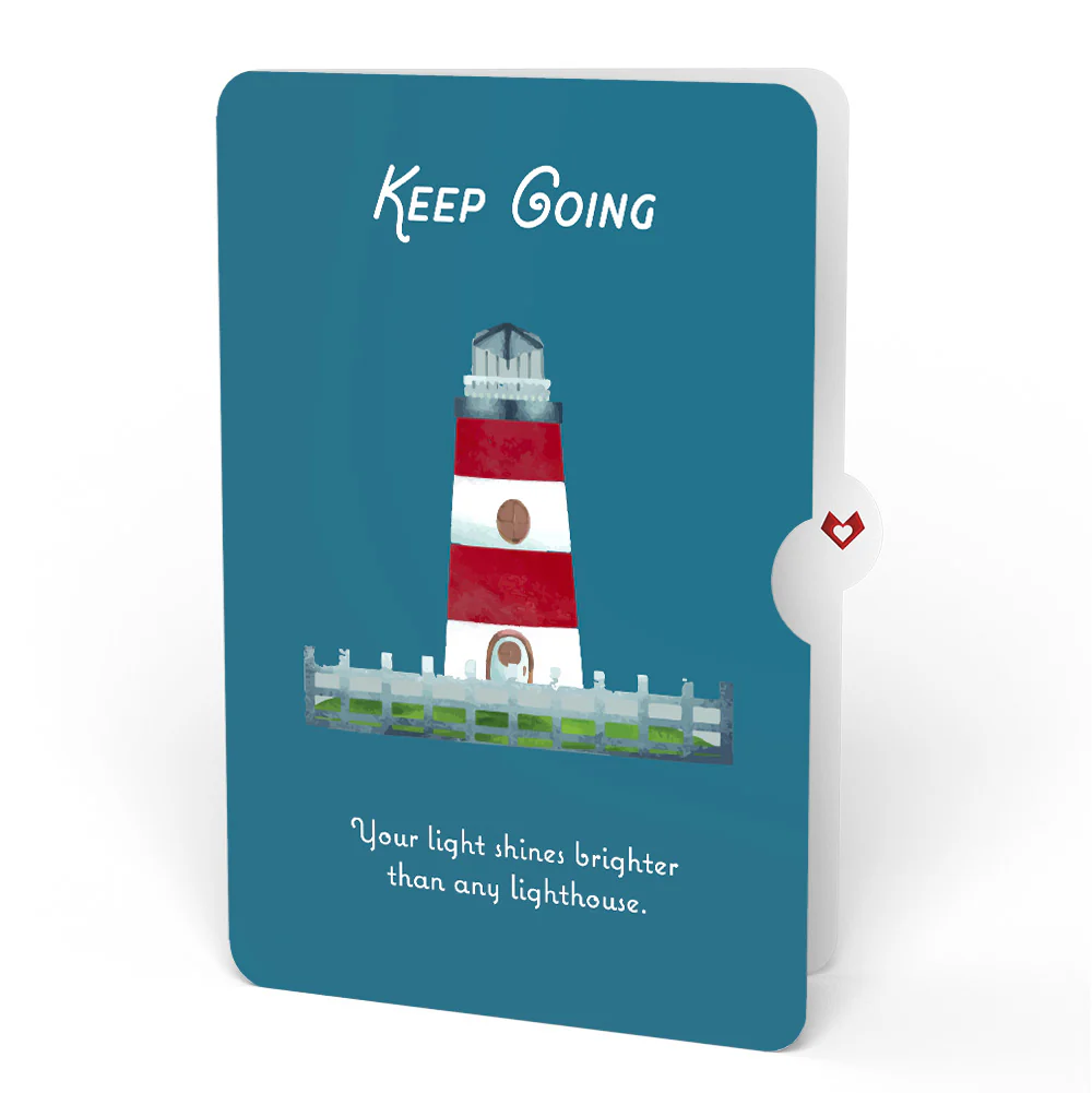 Coastal Lighthouse Encouragement Pop-Up Card and Sentiment Set - Image 4