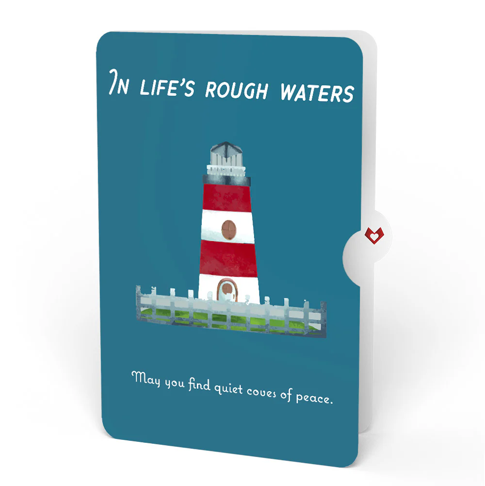 Coastal Lighthouse Sympathy Pop-Up Card and Sentiment Set - Image 4