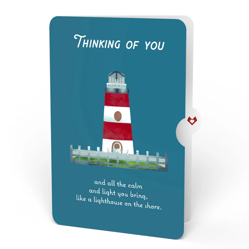 Coastal Lighthouse Thinking of You Pop-Up Card and Sentiment Set - Image 4