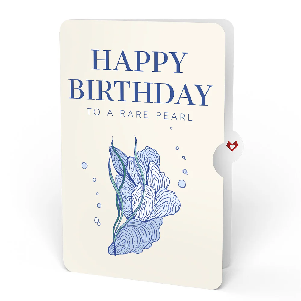 Coastal Oysters Birthday Pop-Up Card and Sentiment Set - Image 4