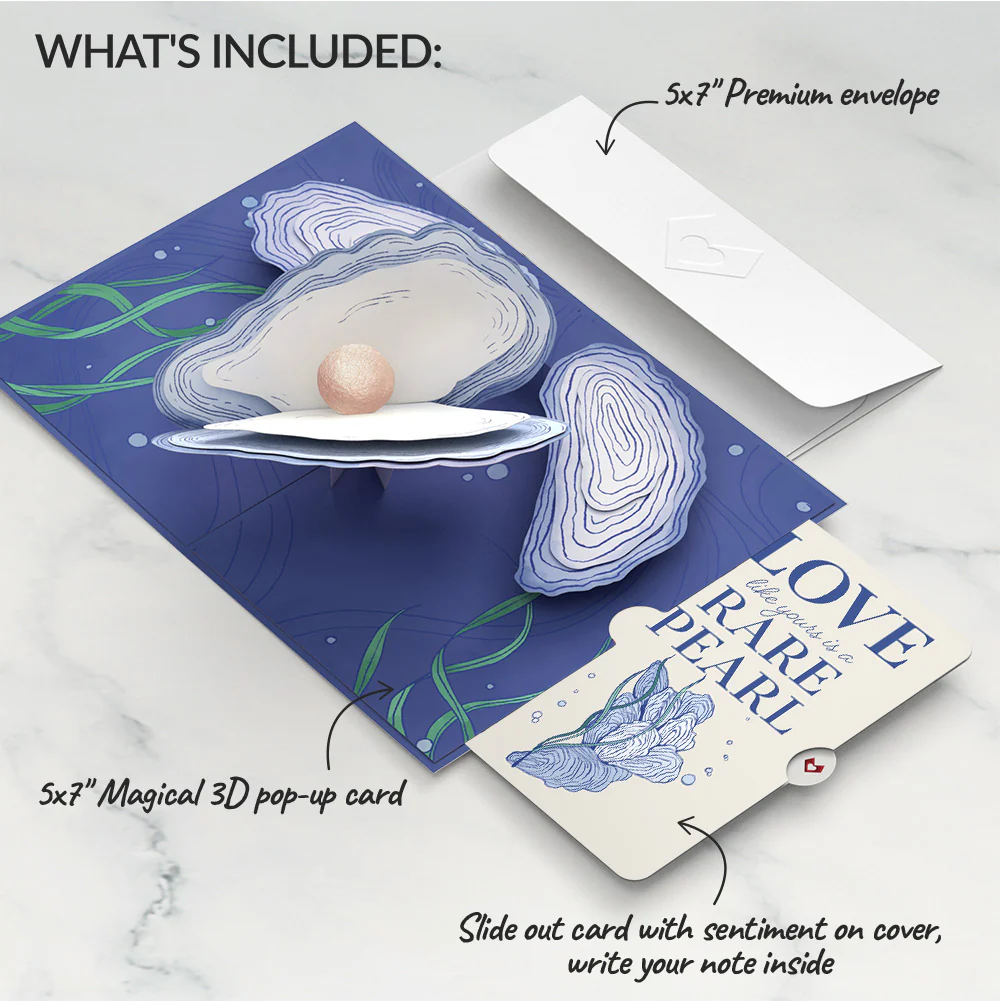 Coastal Oysters Love Pop-Up Card and Sentiment Set - Image 2