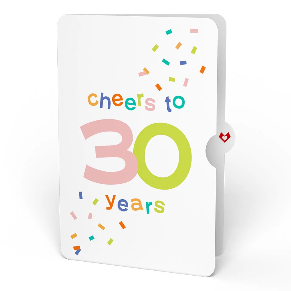Confetti Cake 30th Birthday Pop-Up Card and Sentiment Set - Image 4