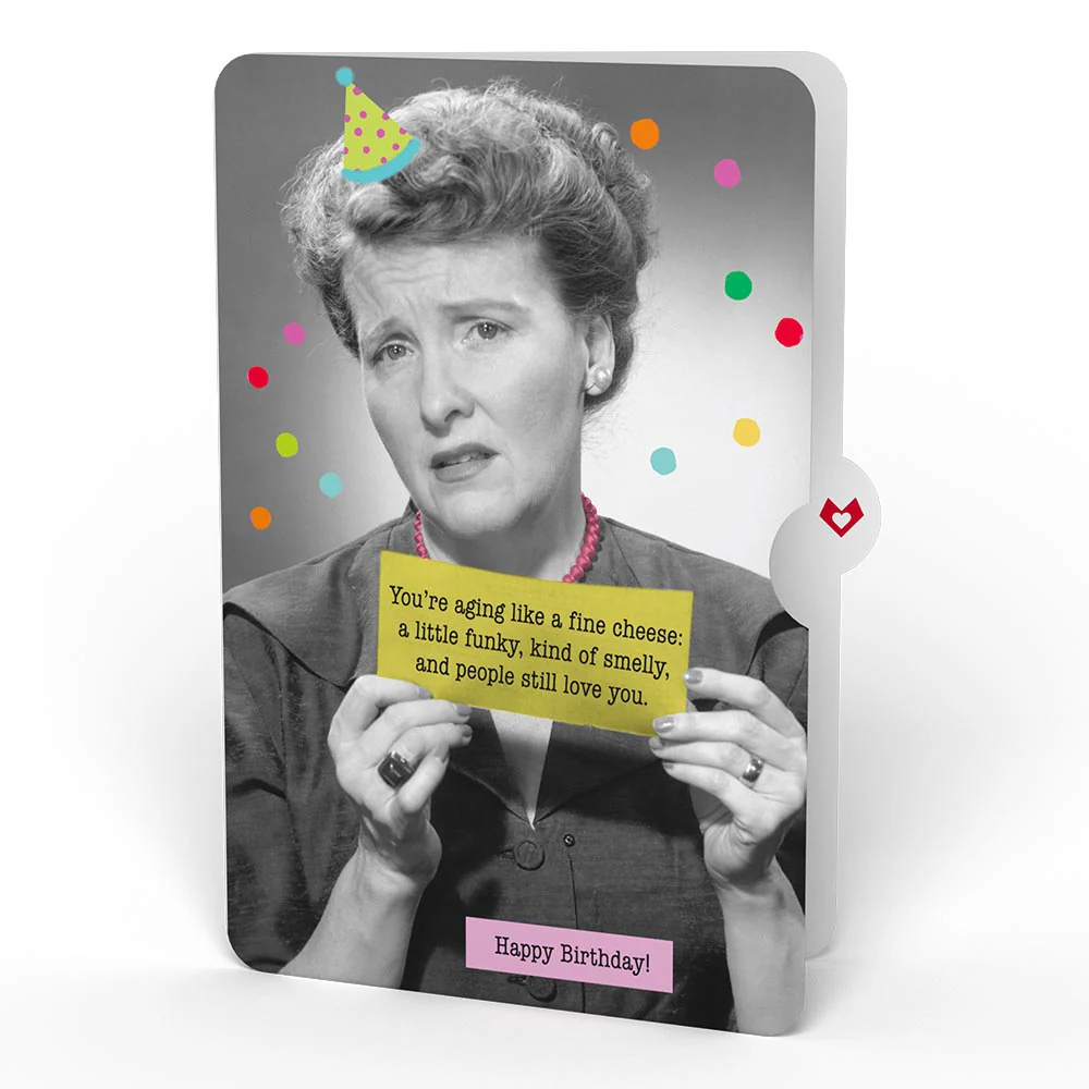 Confetti Cake Birthday Pop-Up Card and Aging Like a Fine Cheese Sentiment Set - Image 4