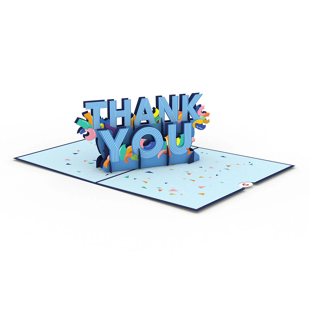 Thank You Confetti Pop-Up Card - Image 3