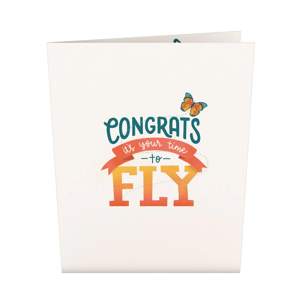 Congrats Butterfly: Paperpop® Card - Image 4