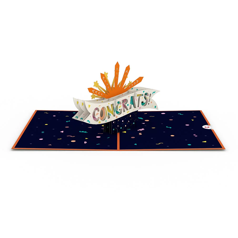 Congrats Explosion Pop-Up Card - Image 3