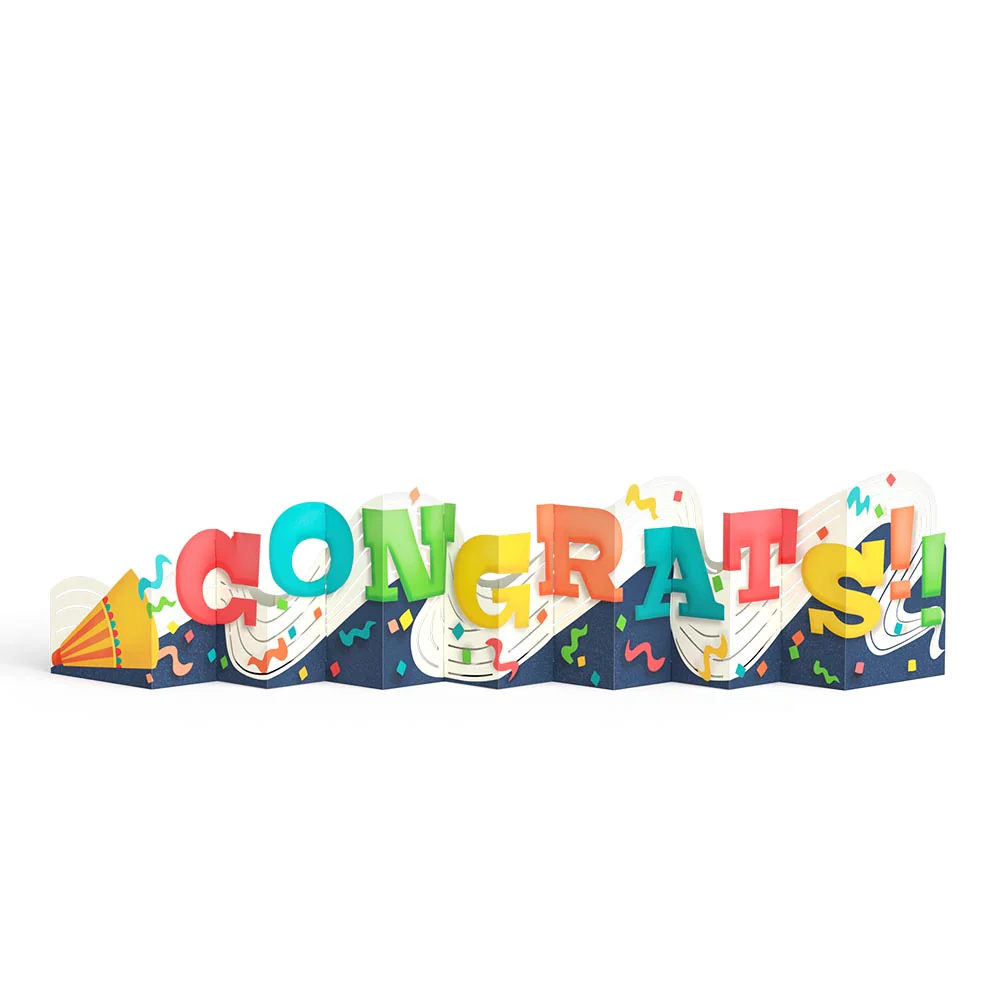 Congrats Loooooong Card™ (Expands to 2 feet) - Image 4