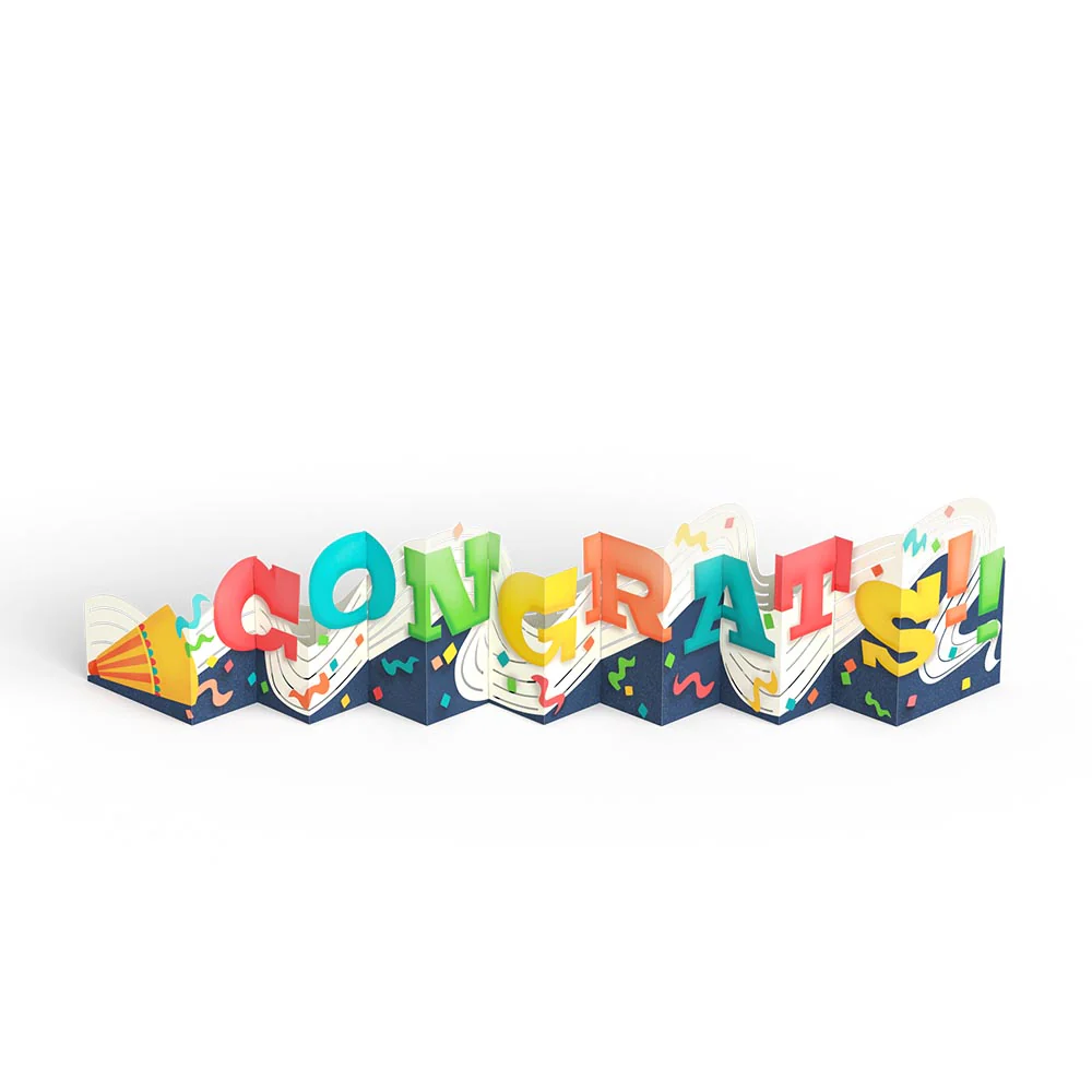 Congrats Loooooong Card™ (Expands to 2 feet) - Image 5