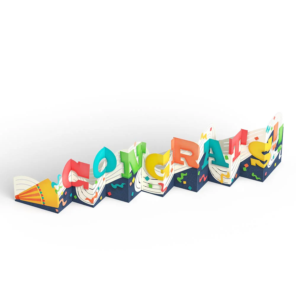 Congrats Loooooong Card™ (Expands to 2 feet) - Image 6