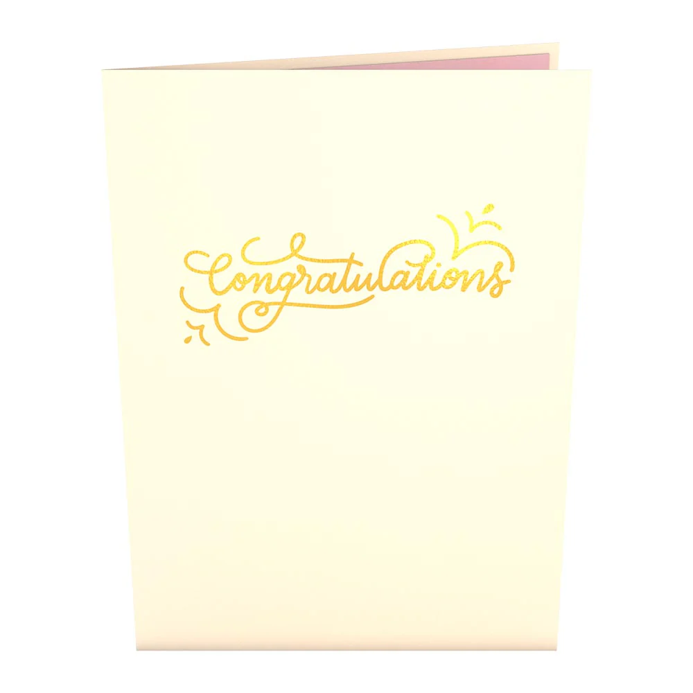 Congratulations Engagement Ring Pop-Up Card - Image 4