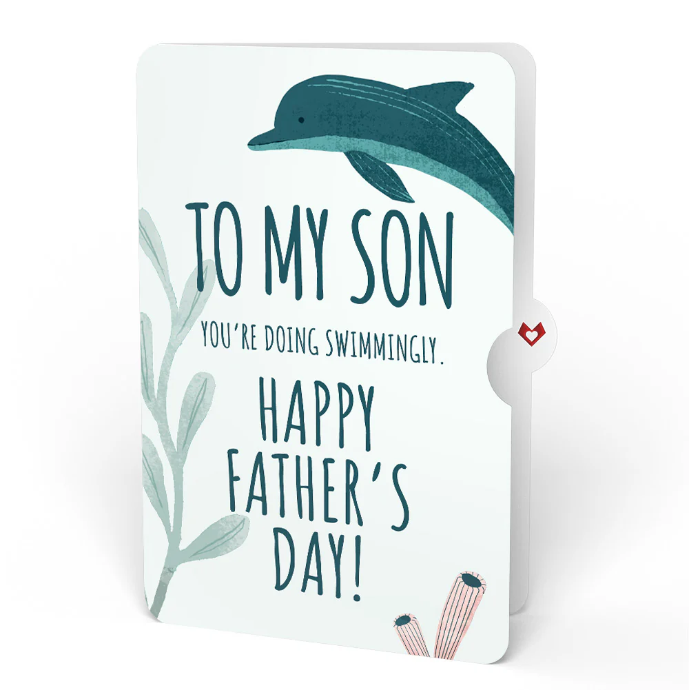 Coral Reef Wonders Father’s Day Pop-Up Card and Sentiment Set for Son - Image 4