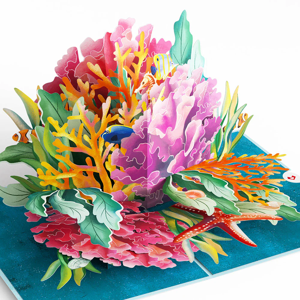 Coral Reef Wonders Mother's Day Pop-Up Card and Sentiment Set for Mother-in-law - Image 3