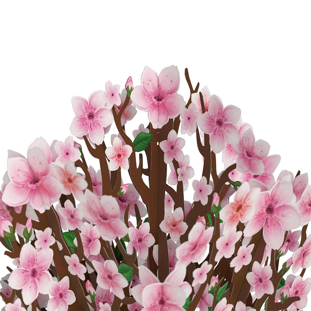 Cherry Blossom Birthday Bouquet and Aquarius  Zodiac Sentiment Set - Image 3