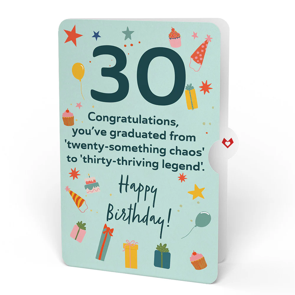 Sweet 30th Birthday Wishes Bouquet and Sentiment Set - Image 4