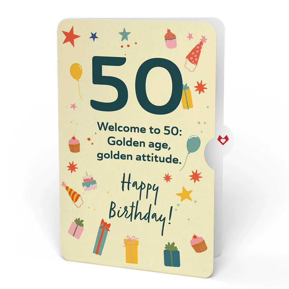 Woodland 50th Birthday Party Bouquet and Sentiment Set - Image 4