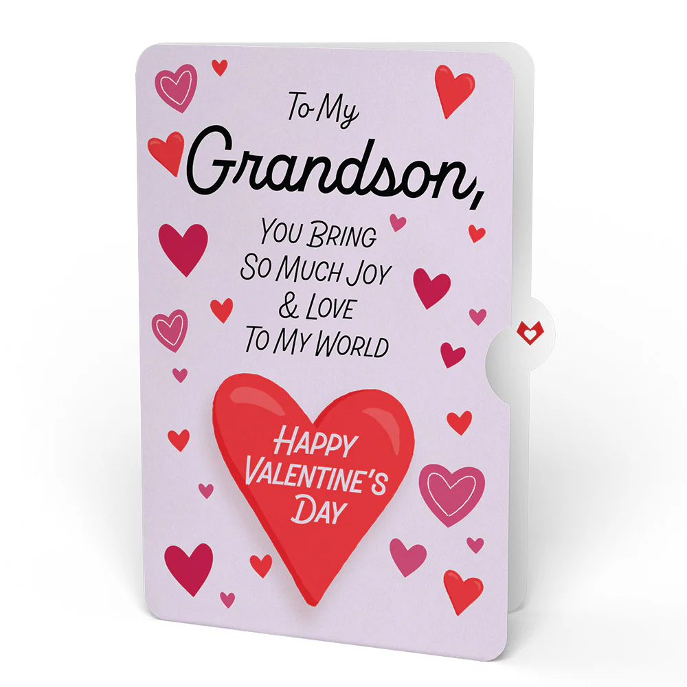I Woof You Dog Valentine Bouquet and Sentiment Set for Grandson - Image 4