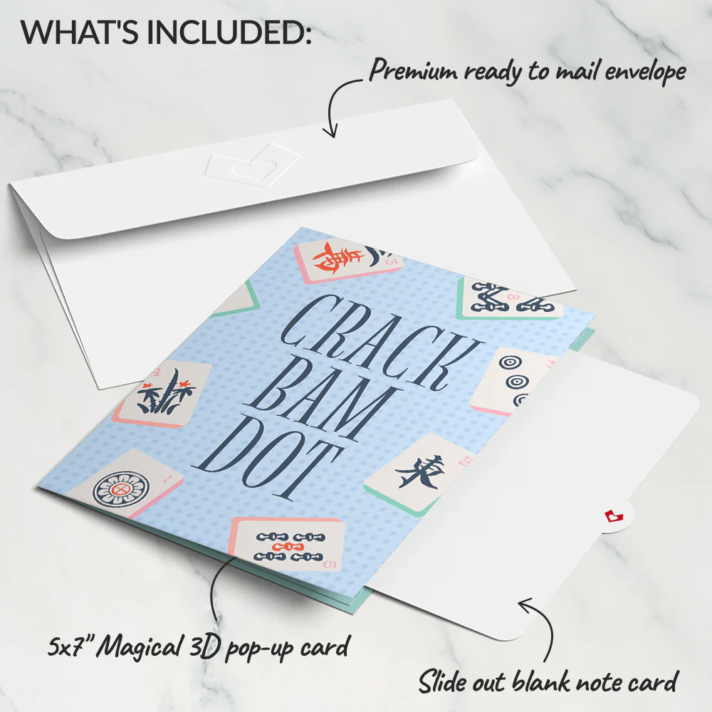 Crack Bam Dot Mahjong Pop-Up Card - Image 5