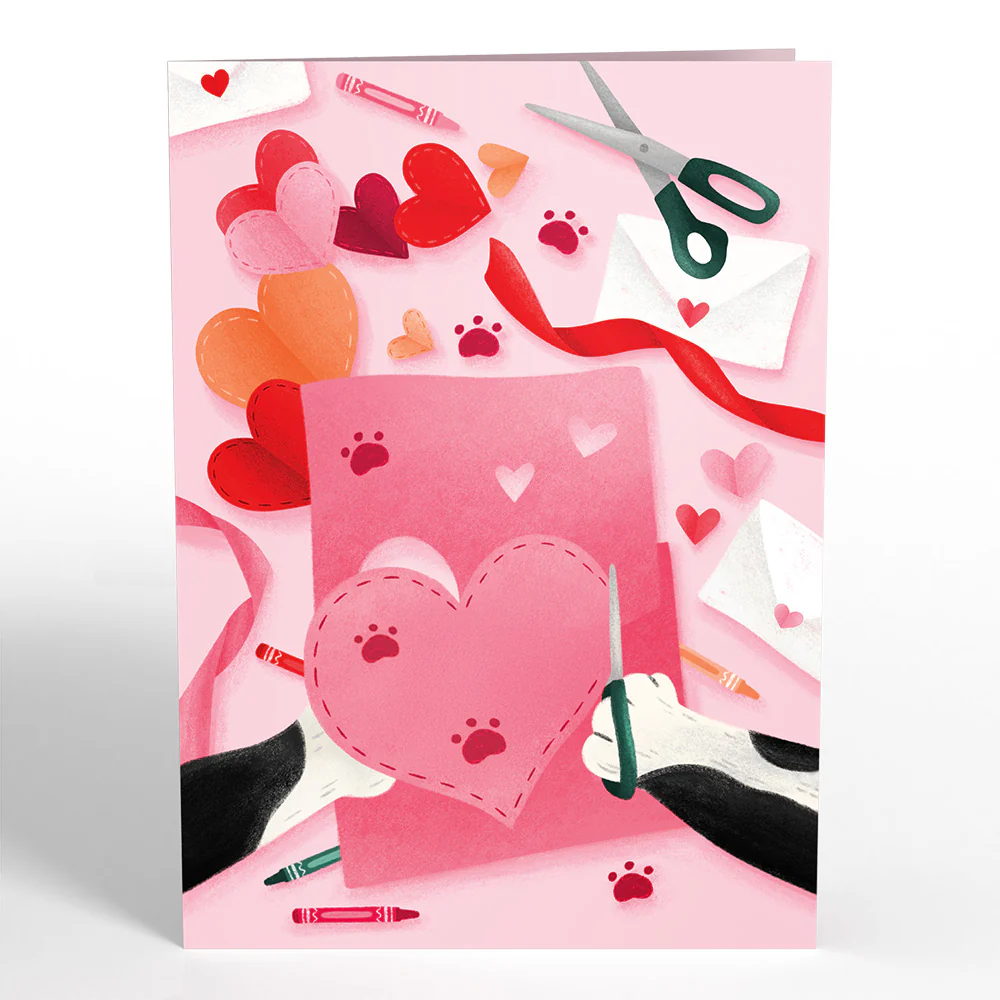 Crafty Love Cat Pop-Up Card - Image 4