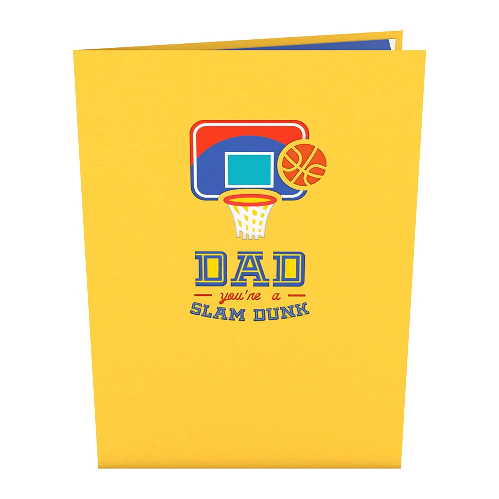 Dad's Slam Dunk Pop-Up Card - Image 4