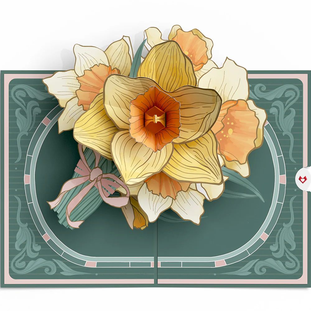 Daffodils in Bloom Pop-Up Card - Image 3